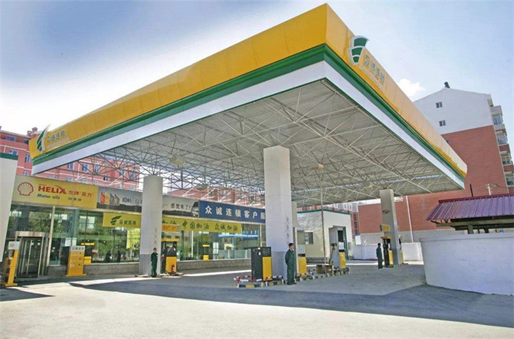 河池加气站钢结构网架案例7